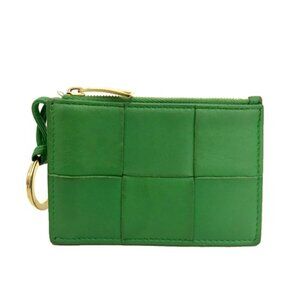 Bottega Veneta Maxi Intrecciato Cassette Lambskin Coin Purse Wallet/2BJ3044